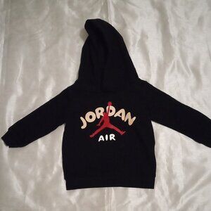 Jordon Air kid's sweater black 9 months with hood